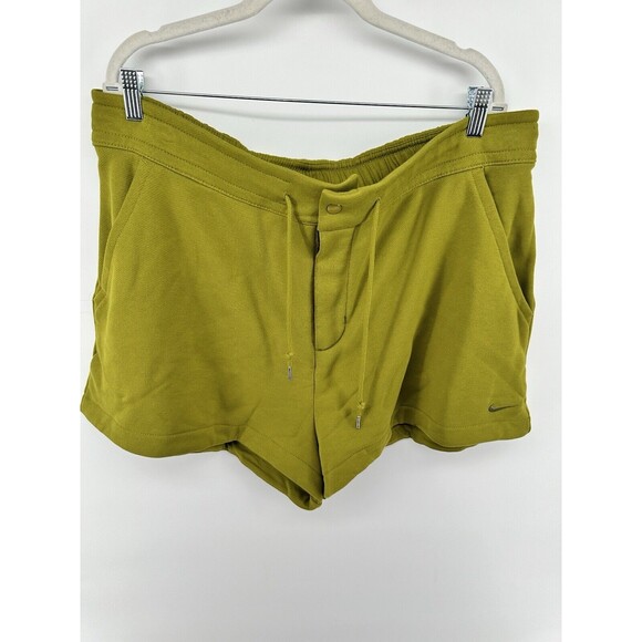 Nike Women Sportswear Modern Fleece Terry Shorts Athleisure Green 2XL